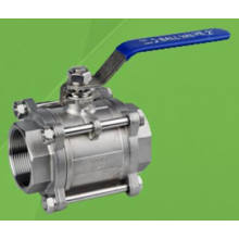 3 PC 1000 Wog Metaled Seated Stainless Steel Threaded Ball Valve (Q11H)